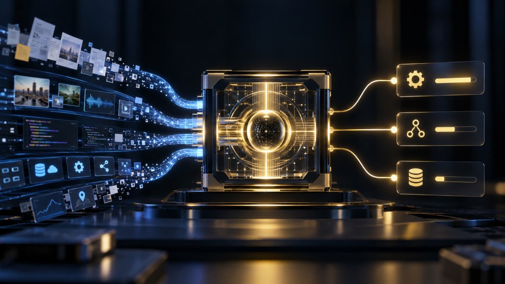 Sistema de inteligencia artificial que transforma señales de datos en varias decisiones estructuradas con distintos niveles de confianza